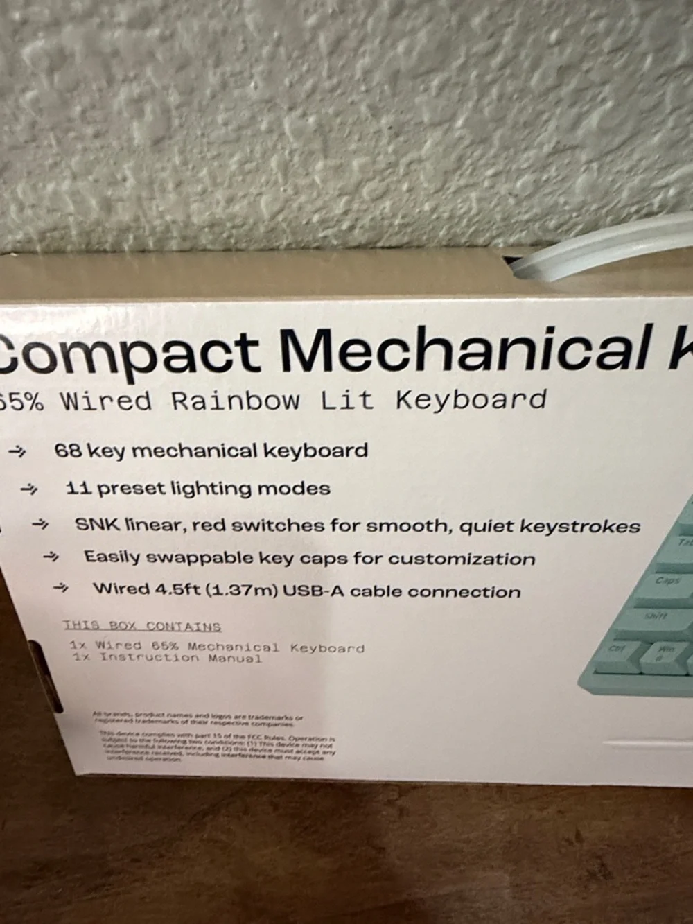 Compact Mechanical Keyboard - Mint Green